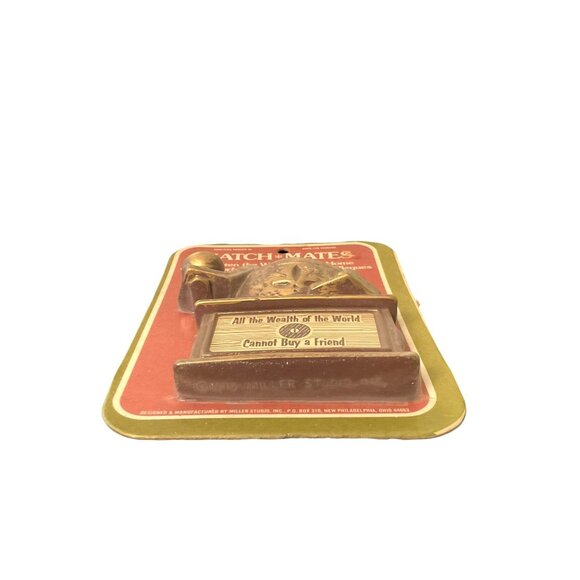 Vintage Match Mates Dimensional Wall Plaque "All The Wealth Of The World Cannot - Picture 4 of 6
